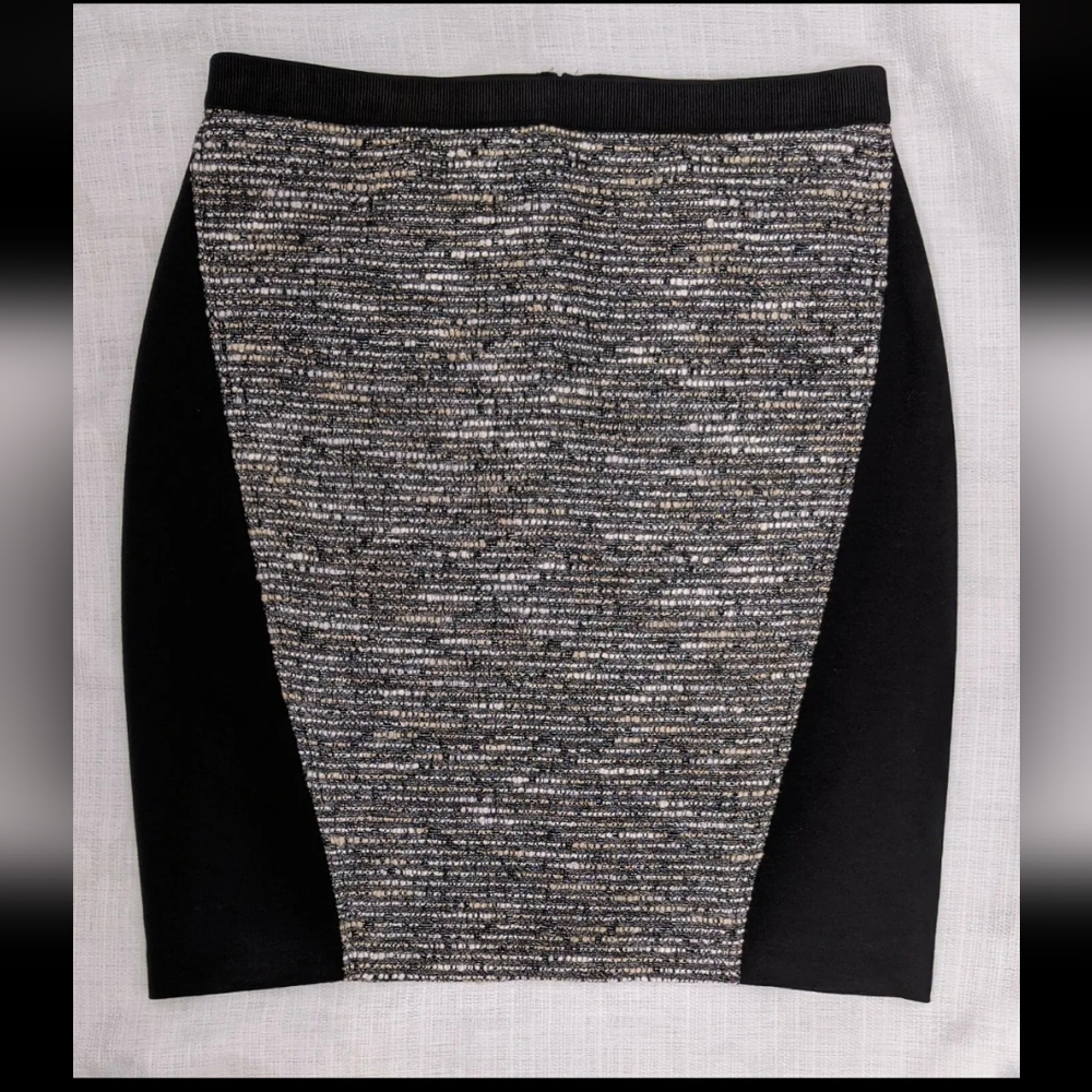 Black and Gray Mini Skirt by Rafaella Studio
